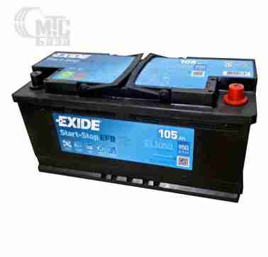 Аккумуляторы Аккумулятор Exide Start-Stop EFB 6CT-105 R [EL1050] EN950 А 392x175x190мм